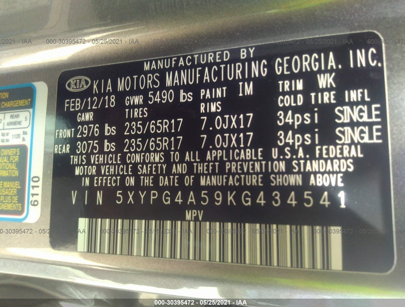 5XYPG4A59KG434541