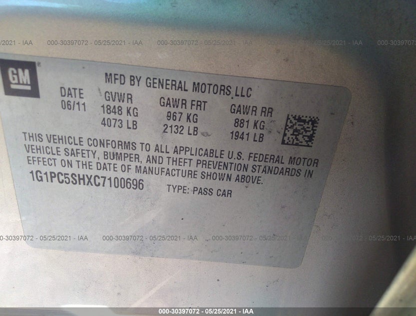 1G1PC5SHXC7100696