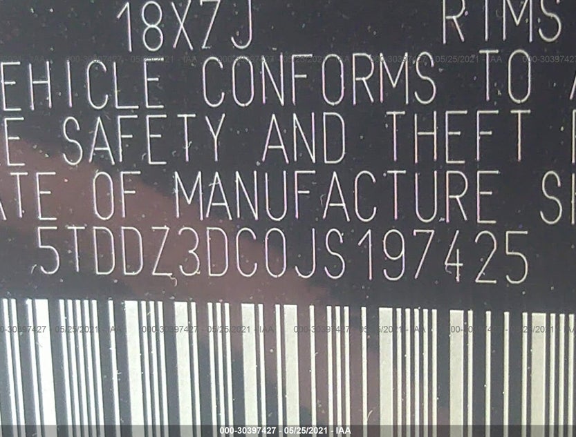5TDDZ3DC0JS197425