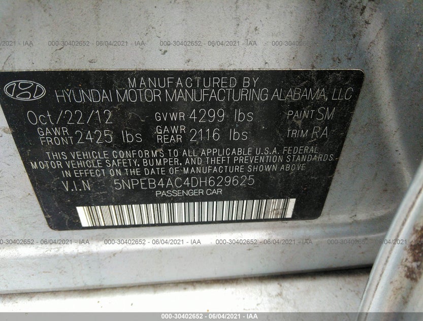 5NPEB4AC4DH629625