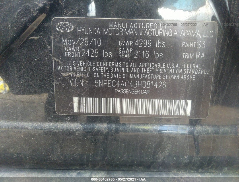 5NPEC4AC4BH081426