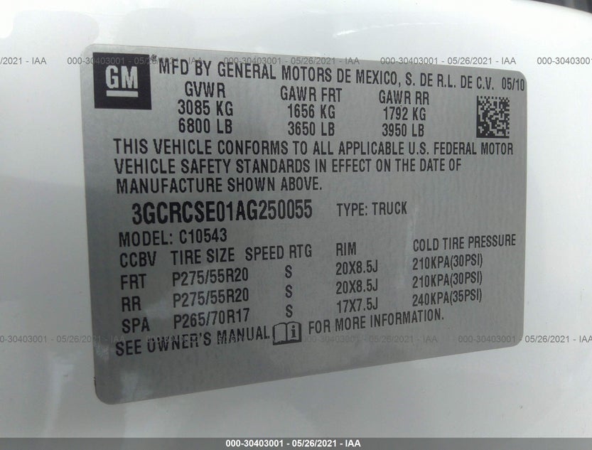 3GCRCSE01AG250055