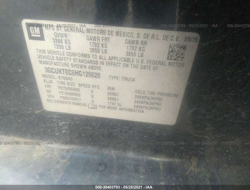 3GCUKTEC6HG126628