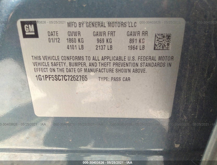 1G1PF5SC7C7262765