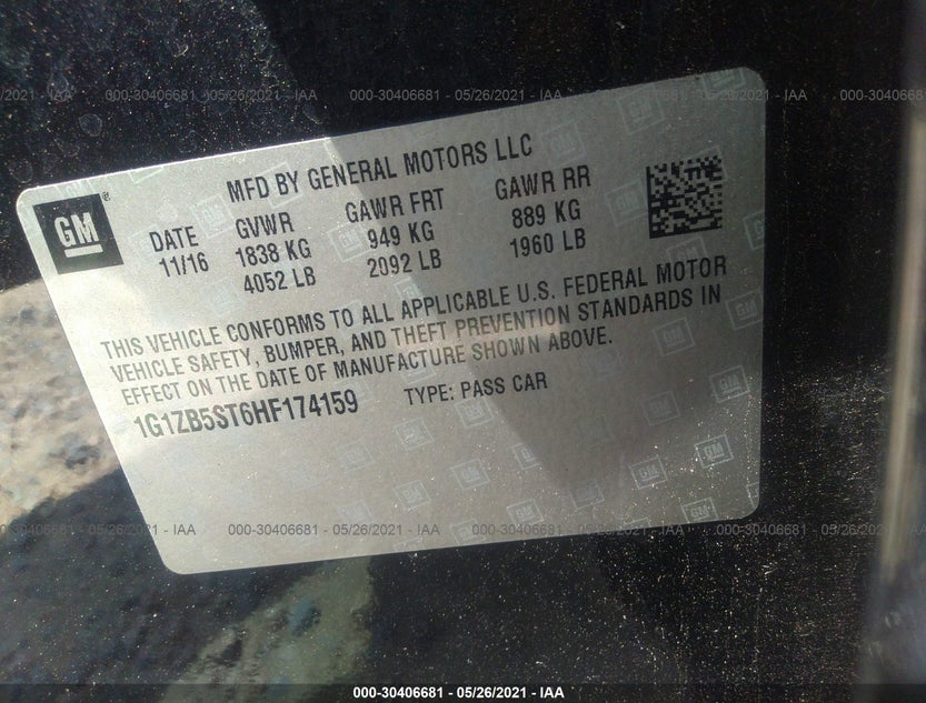 1G1ZB5ST6HF174159