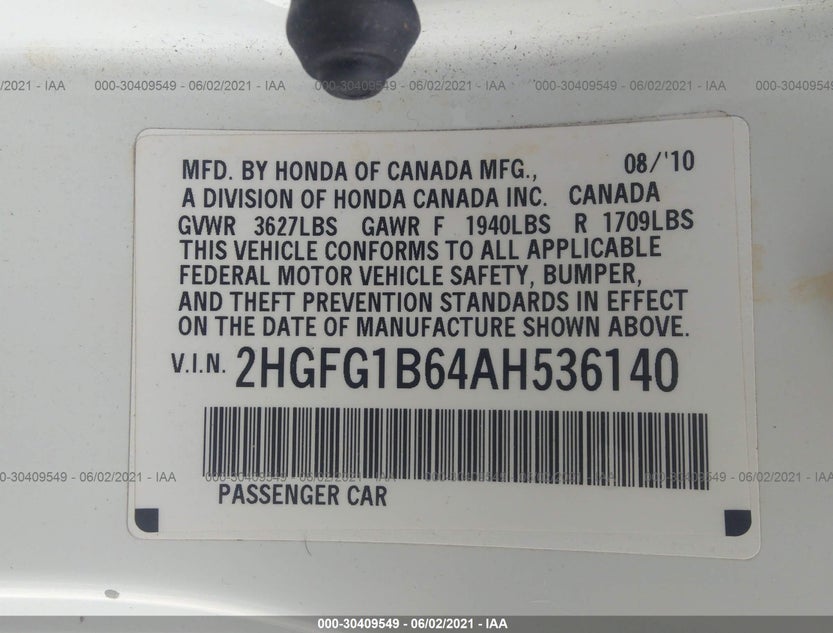 2HGFG1B64AH536140