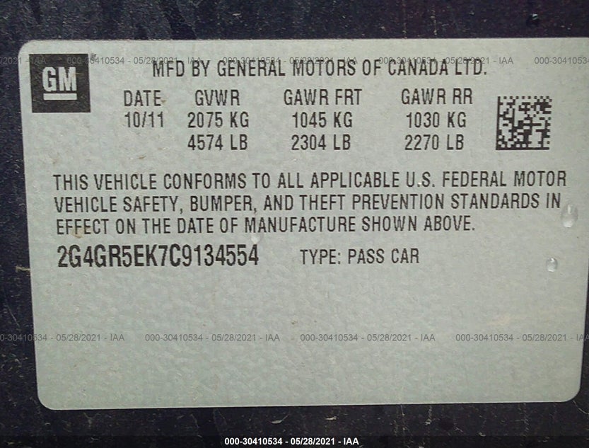 2G4GR5EK7C9134554