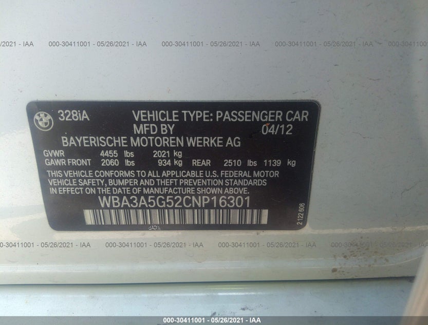 WBA3A5G52CNP16301