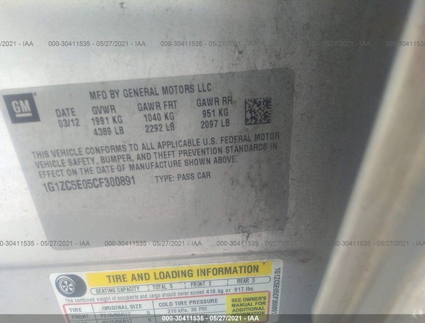 1G1ZC5E05CF300891