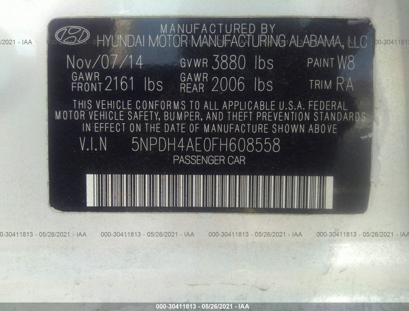 5NPDH4AE0FH608558