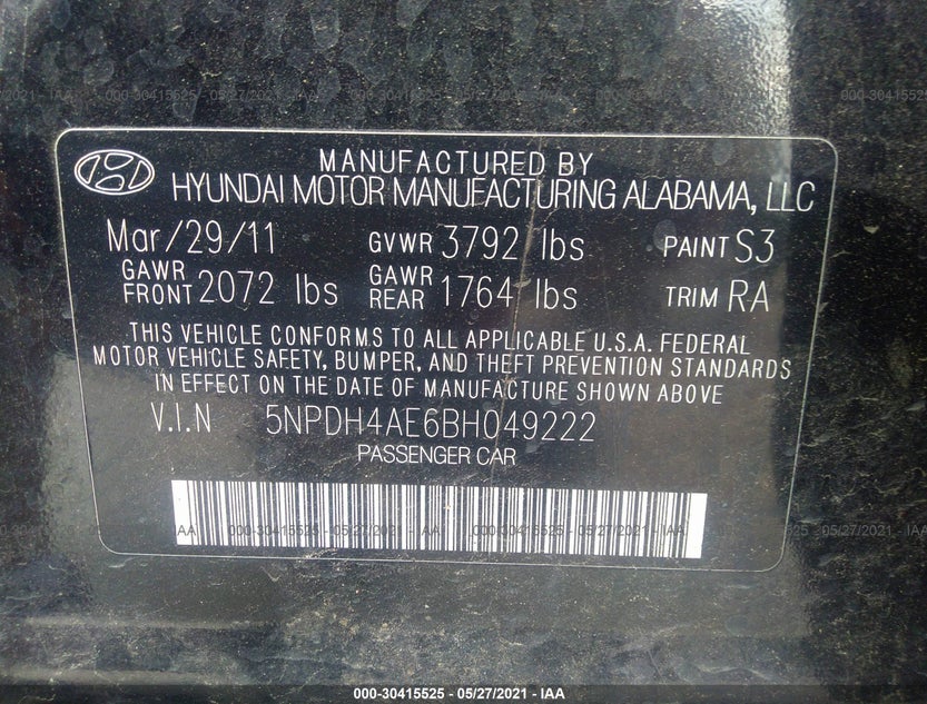 5NPDH4AE6BH049222