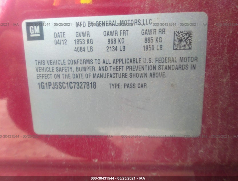 1G1PJ5SC1C7327818