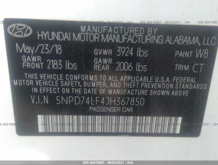 5NPD74LF4JH367850
