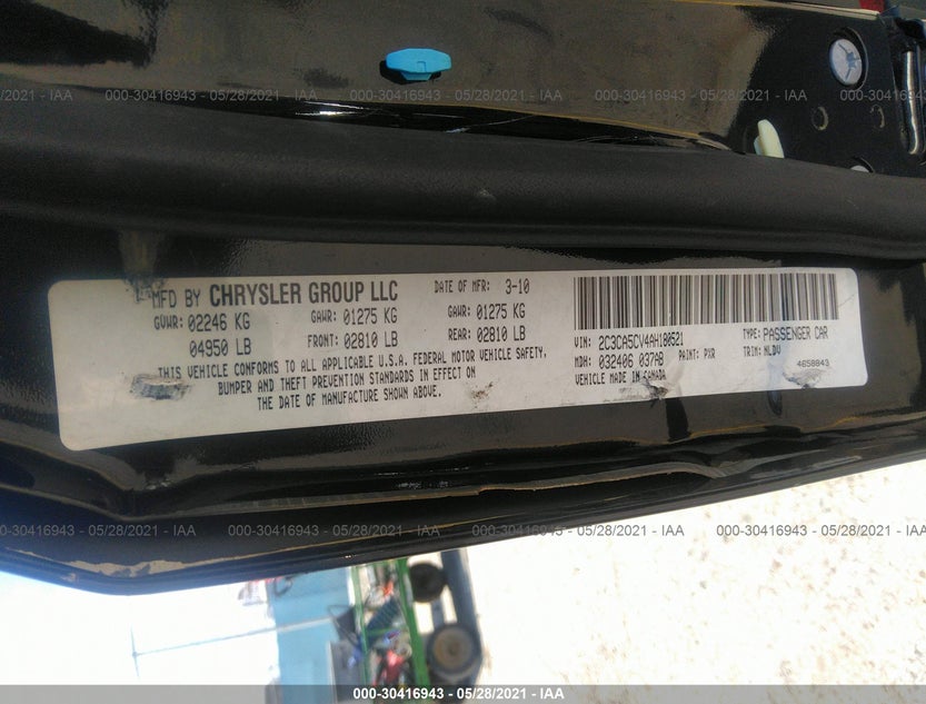 2C3CA5CV4AH180521