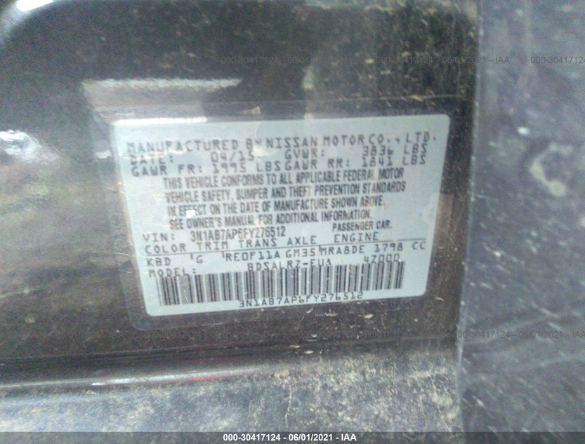 3N1AB7AP6FY276512