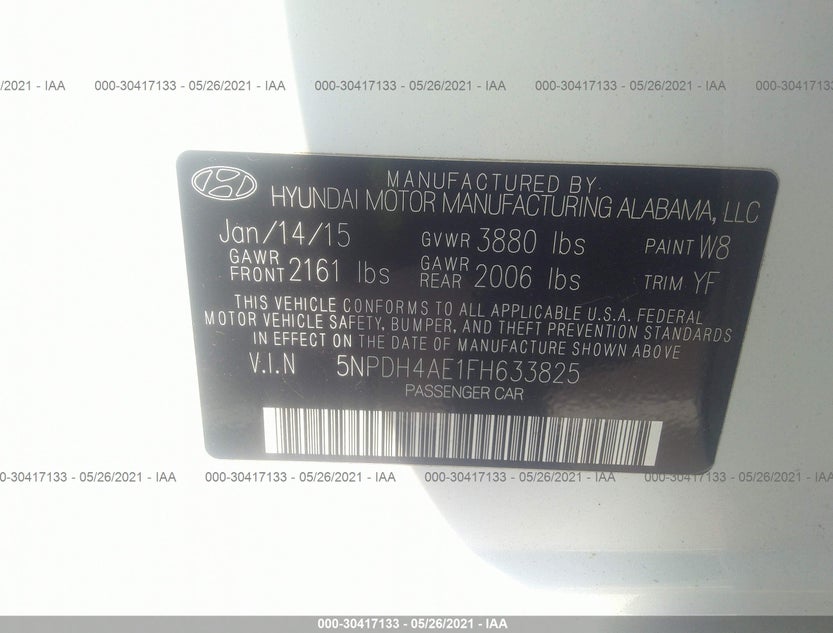 5NPDH4AE1FH633825