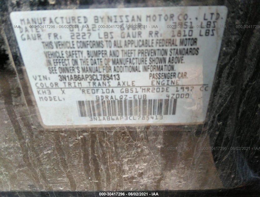 3N1AB6AP3CL785413