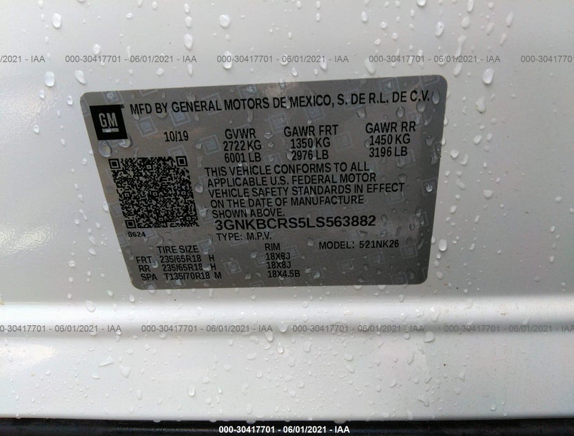 3GNKBCRS5LS563882