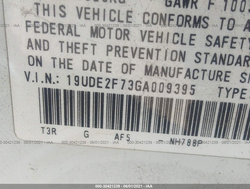 19UDE2F73GA009395