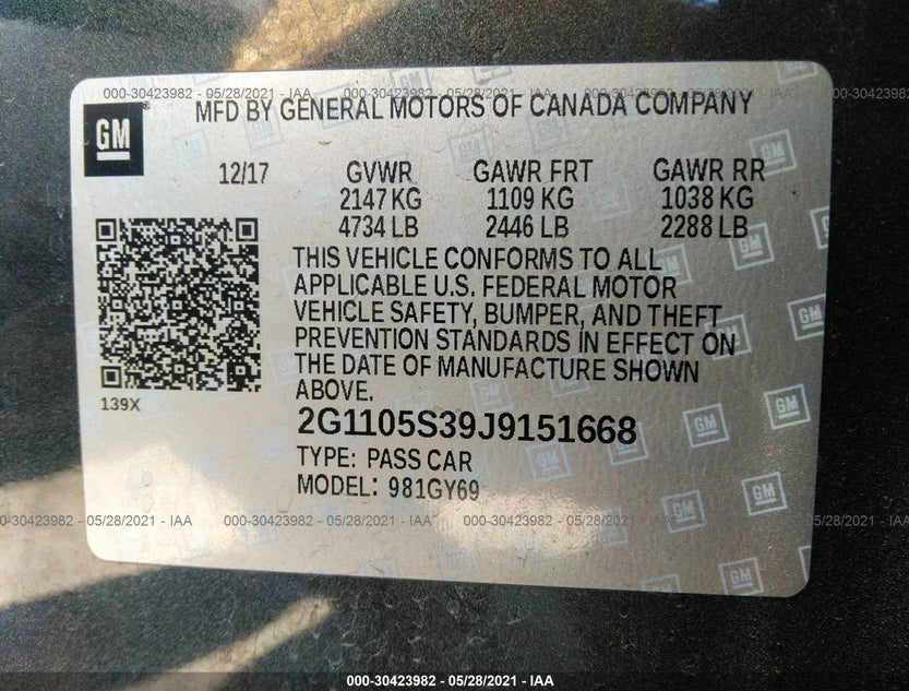 2G1105S39J9151668