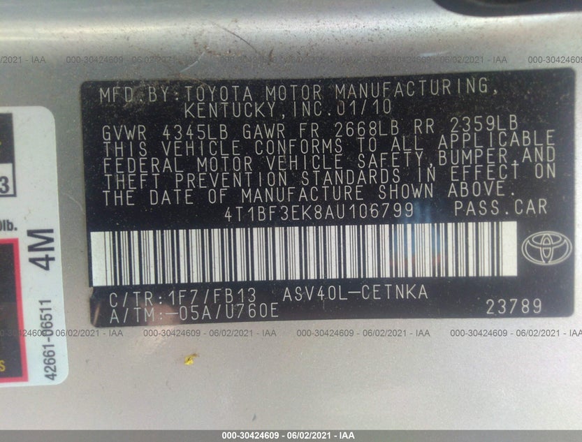 4T1BF3EK8AU106799