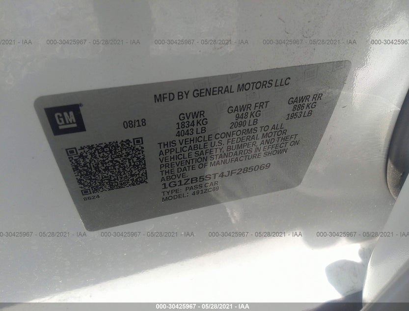 1G1ZB5ST4JF285069
