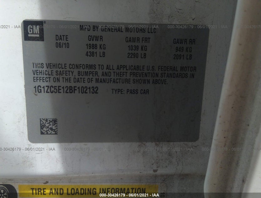 1G1ZC5E12BF102132