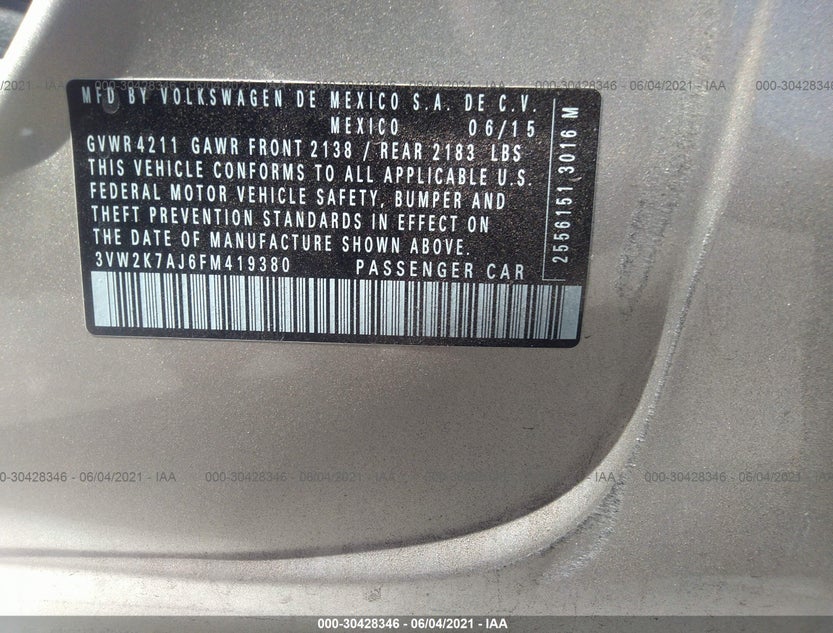 3VW2K7AJ6FM419380