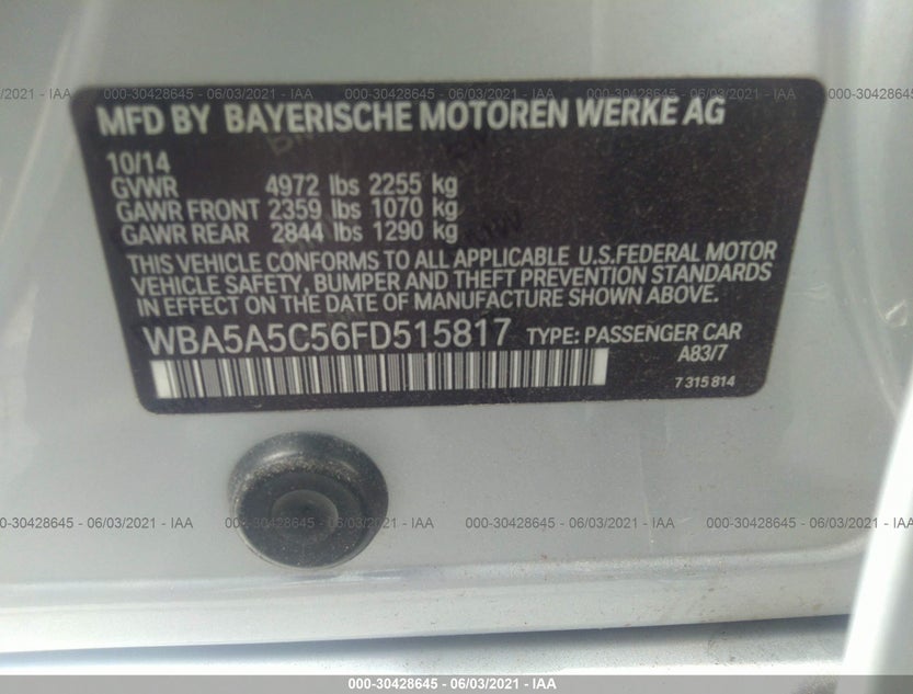 WBA5A5C56FD515817