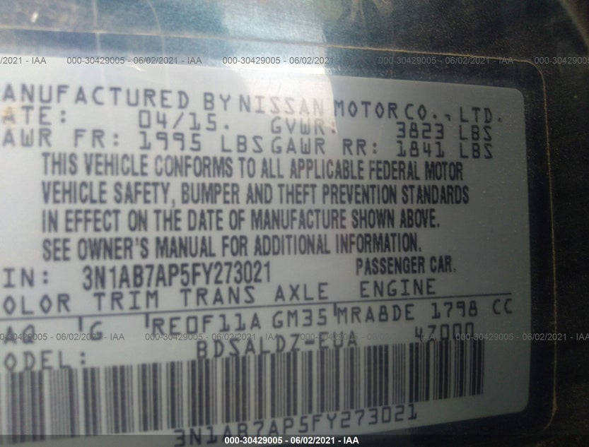 3N1AB7AP5FY273021