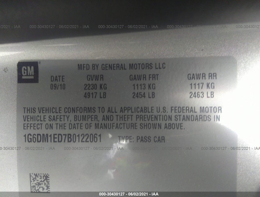 1G6DM1ED7B0122061