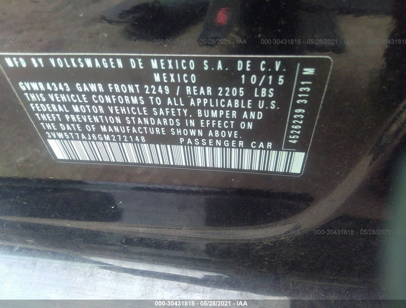 3VW5T7AJ6GM272148