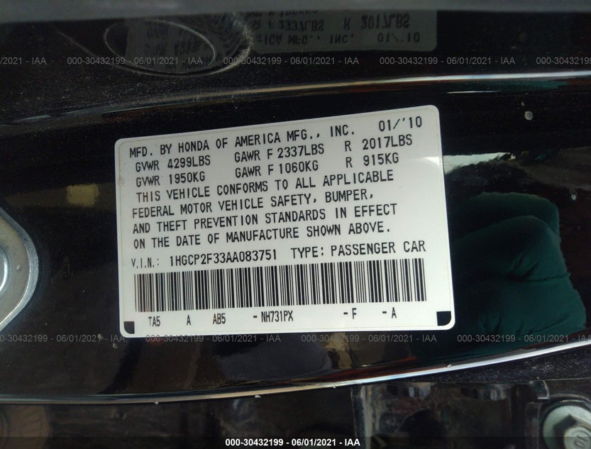 1HGCP2F33AA083751