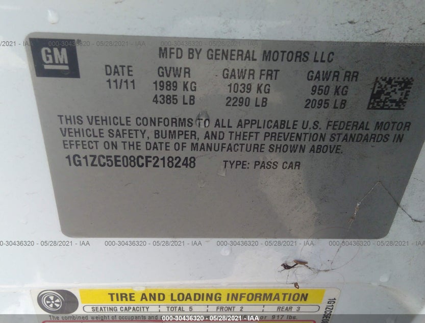 1G1ZC5E08CF218248