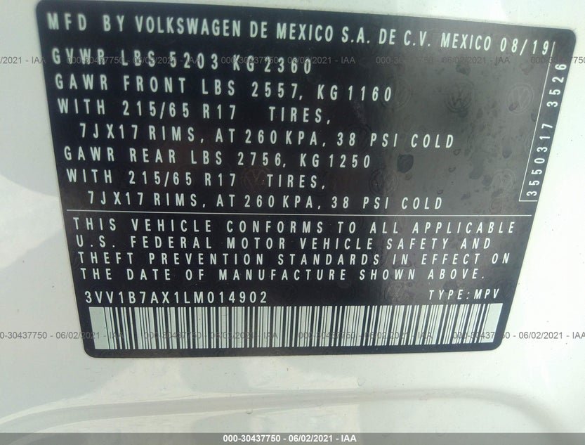 3VV1B7AX1LM014902