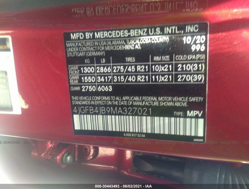 4JGFB4JB9MA327021