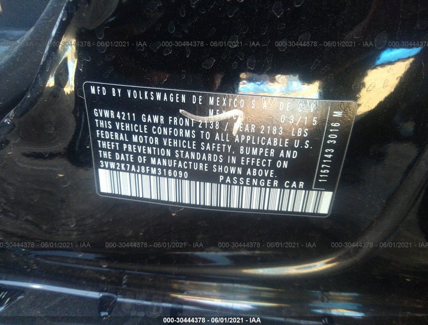 3VW2K7AJ8FM316090