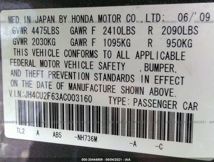 JH4CU2F63AC003160