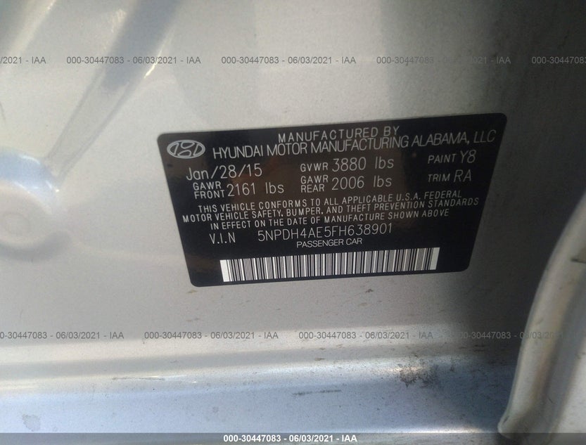 5NPDH4AE5FH638901