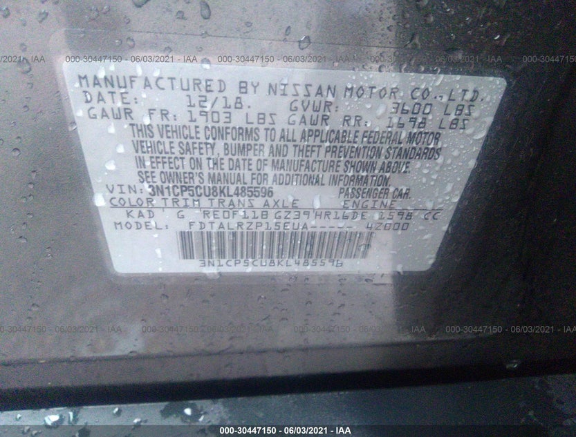 3N1CP5CU8KL485596