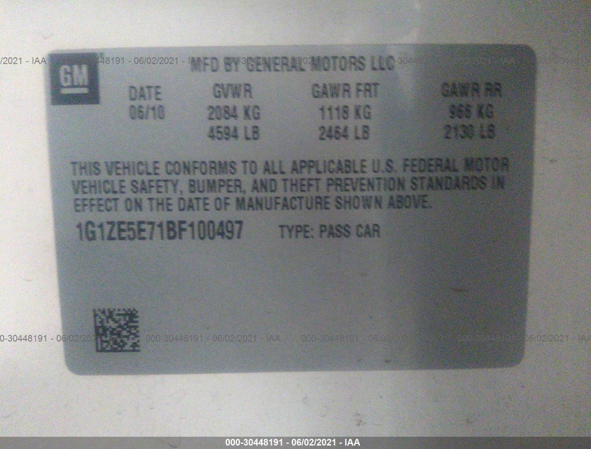 1G1ZE5E71BF100497
