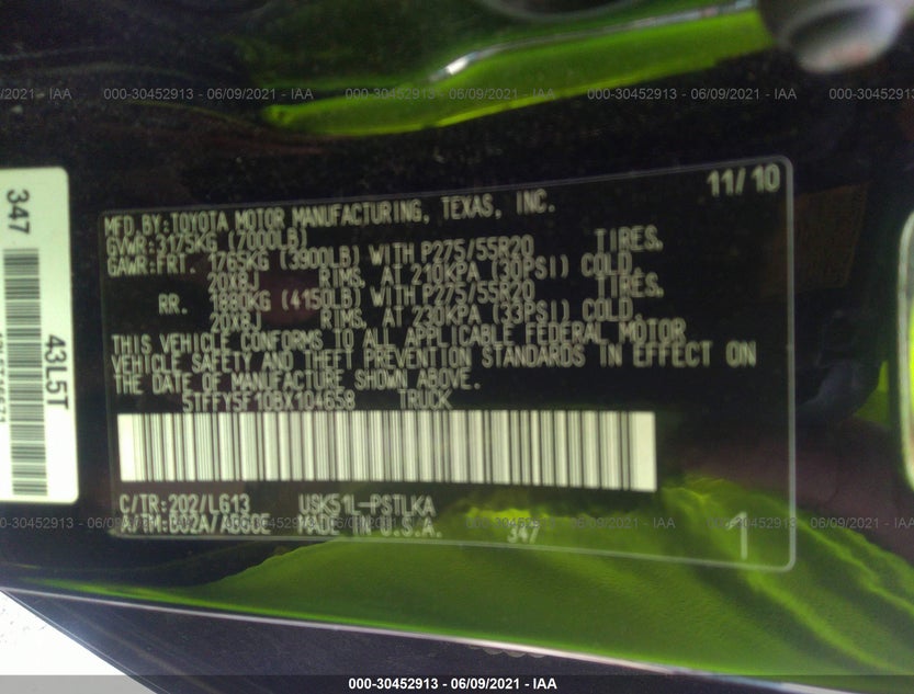 5TFFY5F10BX104658