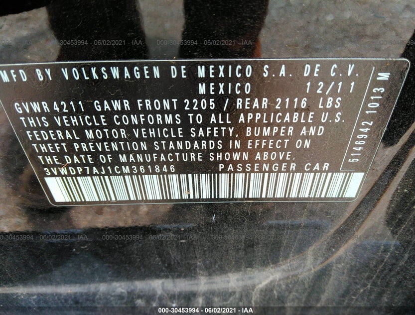 3VWDP7AJ1CM361846