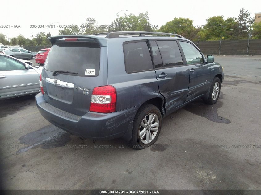 JTEEW21A160030278 2006 Toyota Highlander Hybrid Limited V6