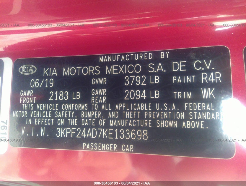 3KPF24AD7KE133698