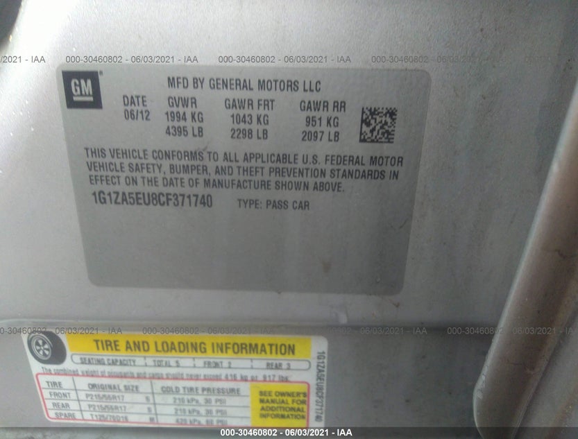 1G1ZA5EU8CF371740