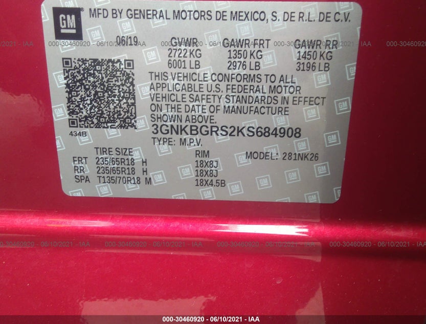 3GNKBGRS2KS684908