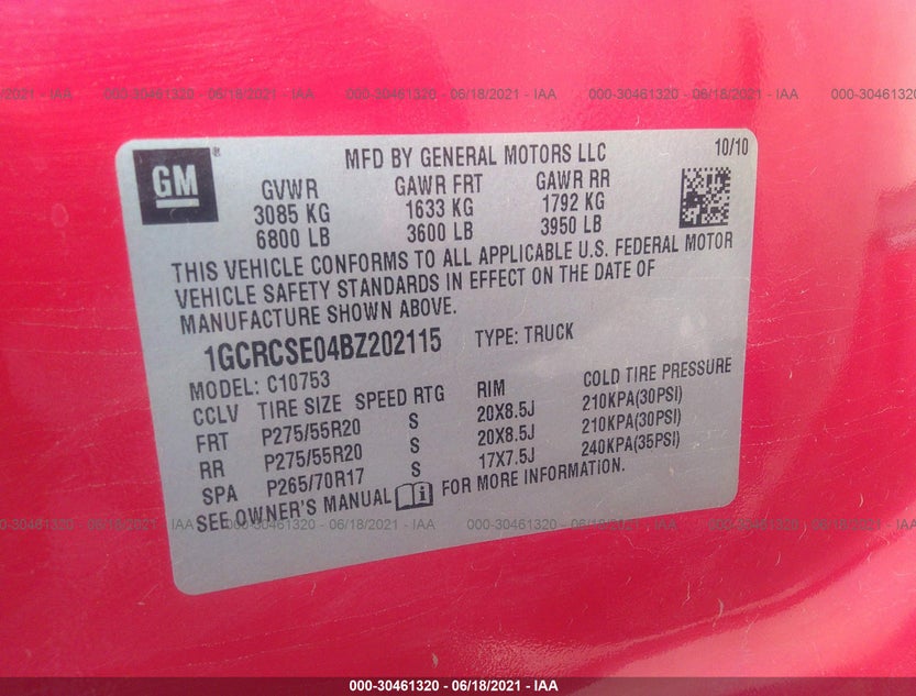 1GCRCSE04BZ202115