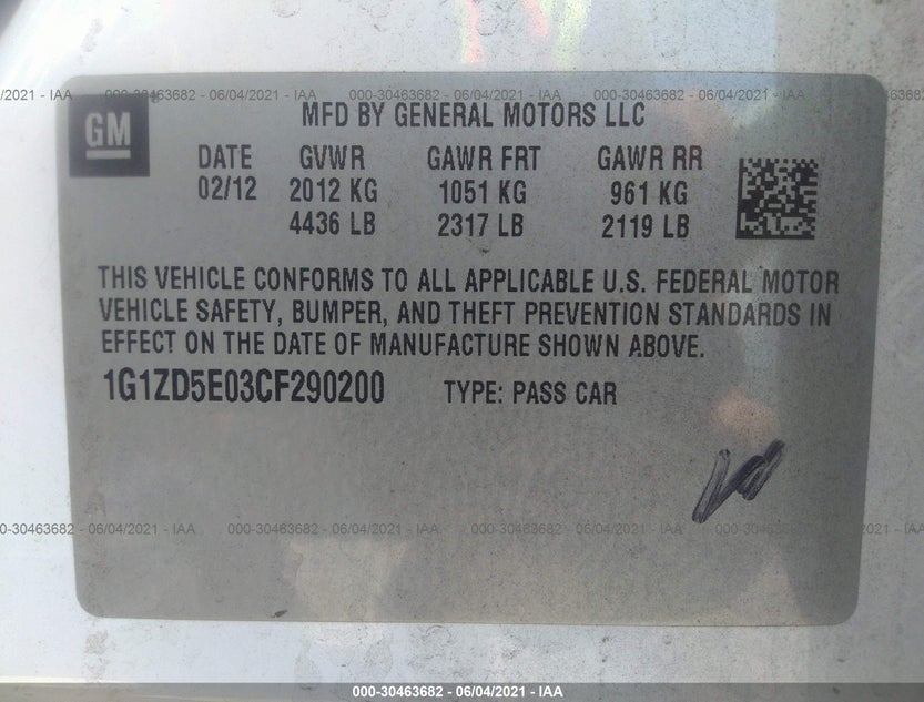 1G1ZD5E03CF290200