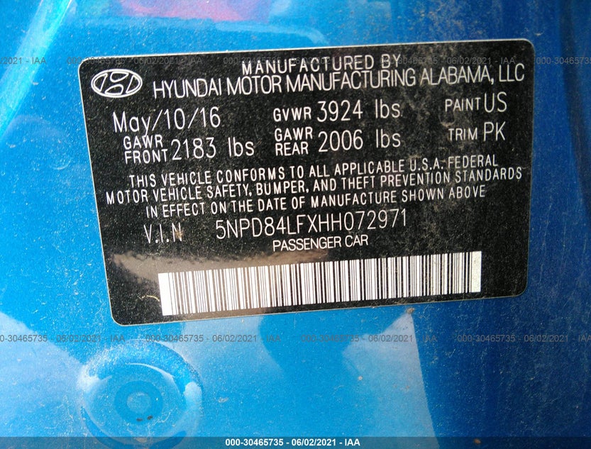 5NPD84LFXHH072971